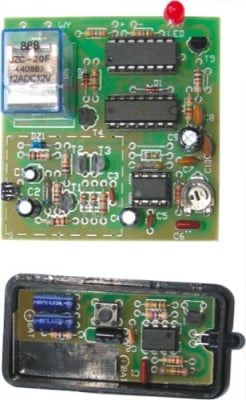 Дистанционен ключ инфрачервен ZSM-28 Схема; дистанционно управление с инфрачервени лъчи; 12VDC